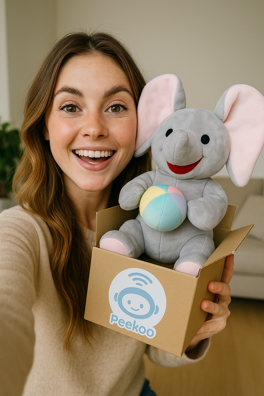 Snuggle Smart™ Elephant Plush Toy